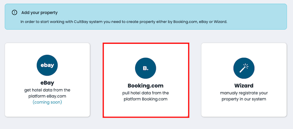 CultBay Import data Booking.com